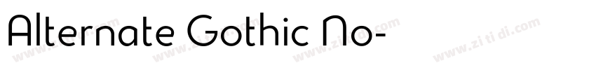 Alternate Gothic No字体转换